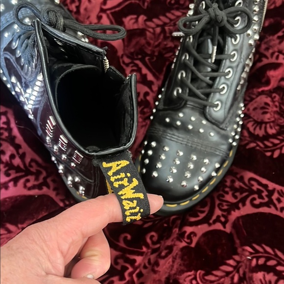 Dr Martens Studded Black Boots Women’s 9 - Picture 4 of 8